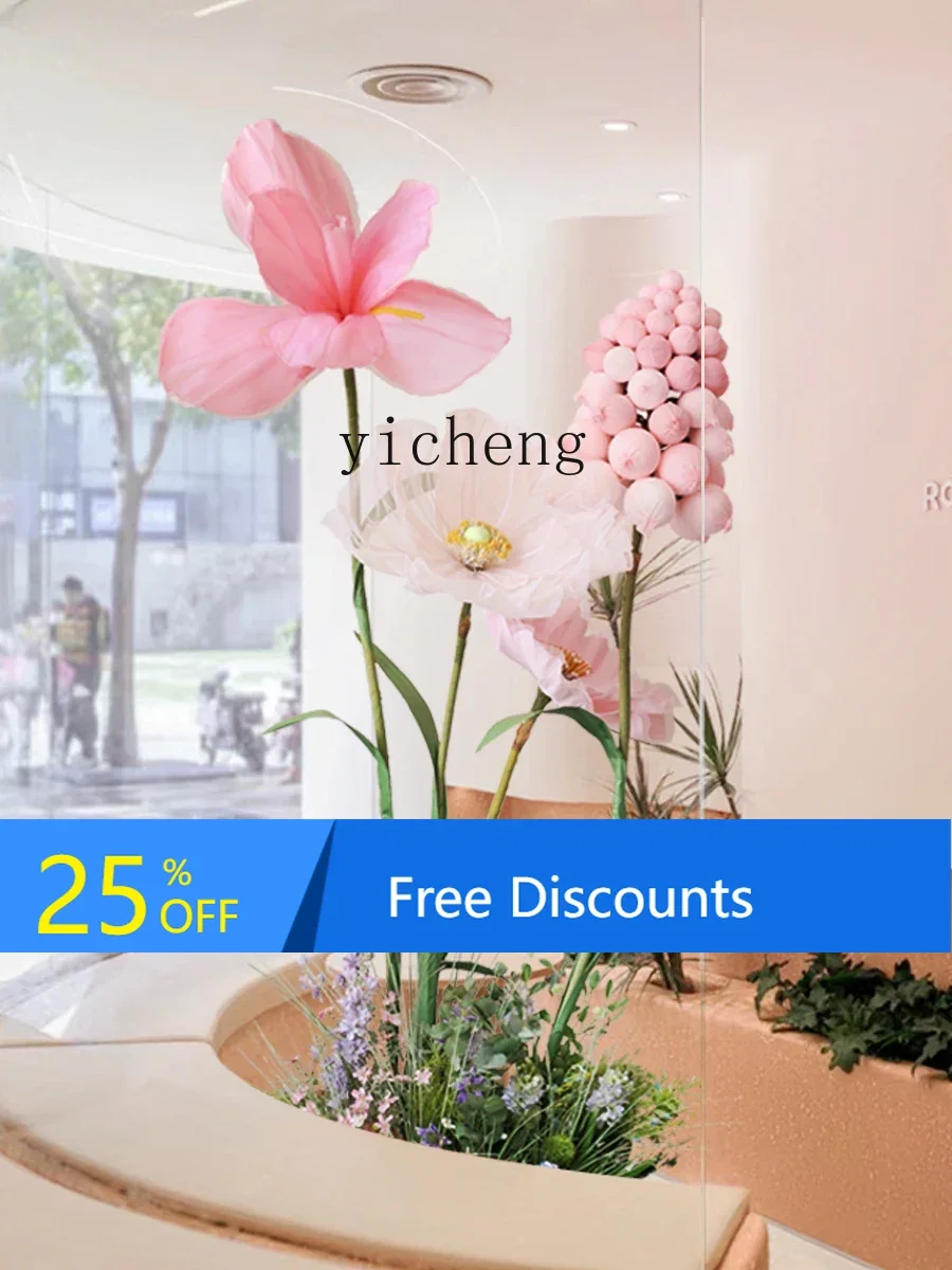 

LYY Artificial Flower Landscape Window Floral Decoration Hyacinth Simulation Green Plant Flower Decoration