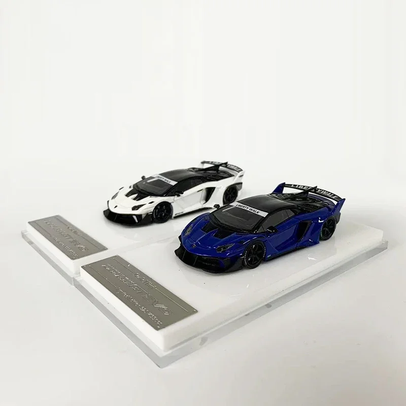 

ScaleMini 1:64 Модель автомобиля GT EVO Широкий корпус Смола Спортивный автомобиль Коллекция Дисплей