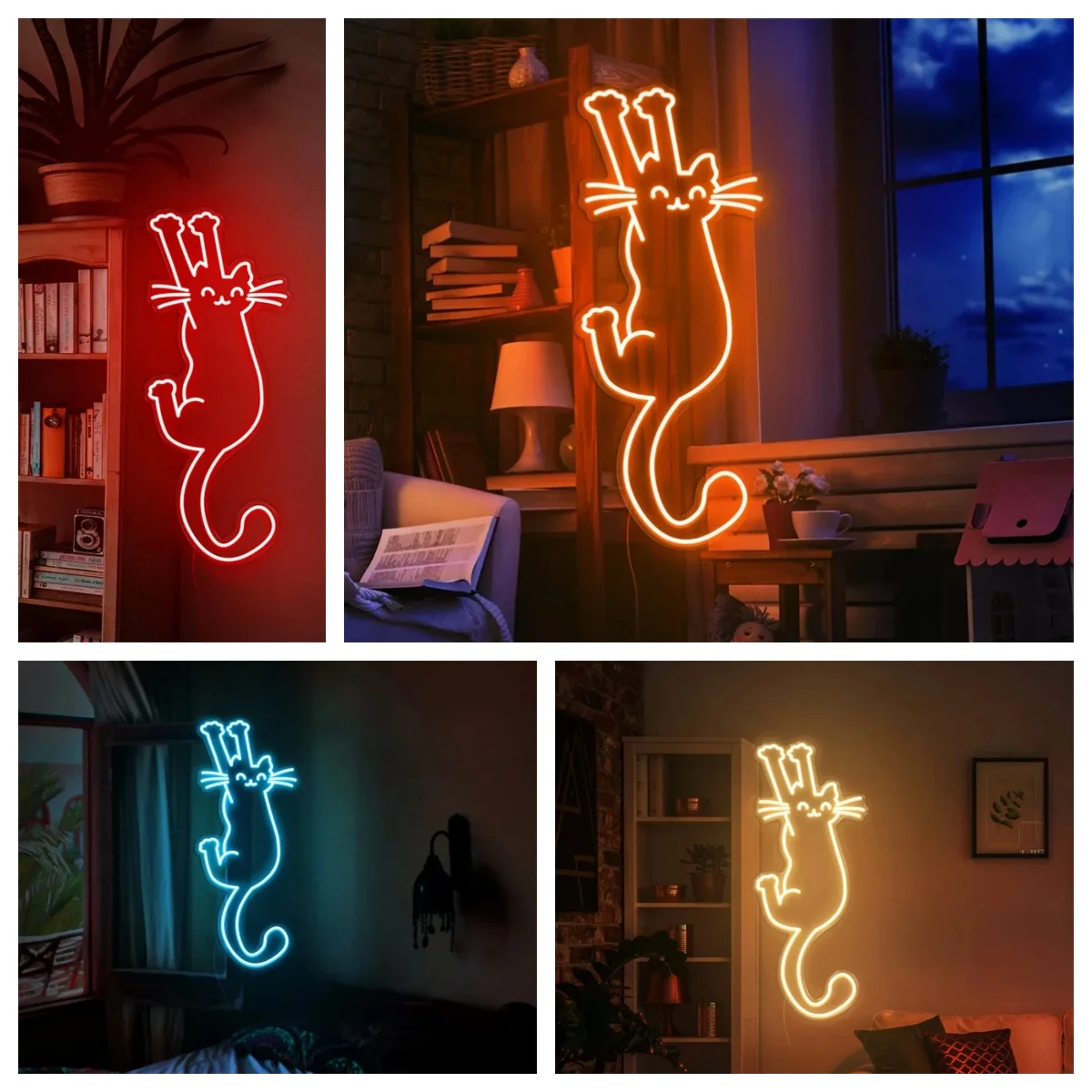 Paw up cat Neon Sign Cat Neon Sign Cat Neon Sign Cute Neon Sign kitten LED Neon Light Sign Custom Neon Sign Cat Lovers Gift