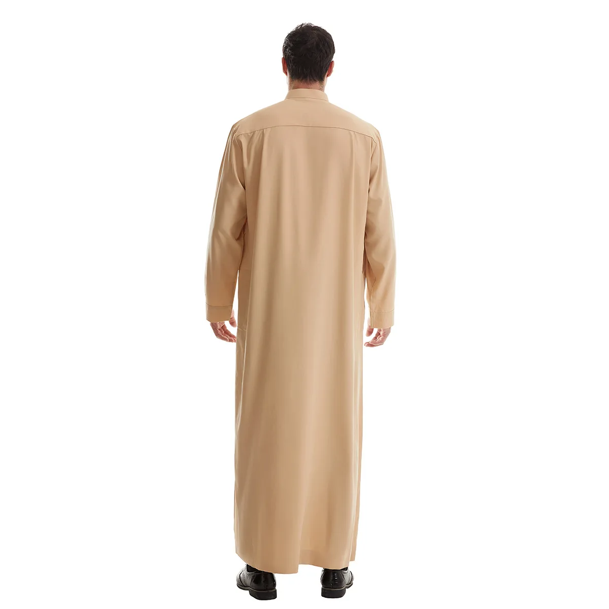 Muslim Abaya Gebet Kaftan Männer Kimono Dishdasha Türkei Arabisch Djellaba Islam Jubba Thobe Marokko Taschenrobe Ramadan Eid Abayas