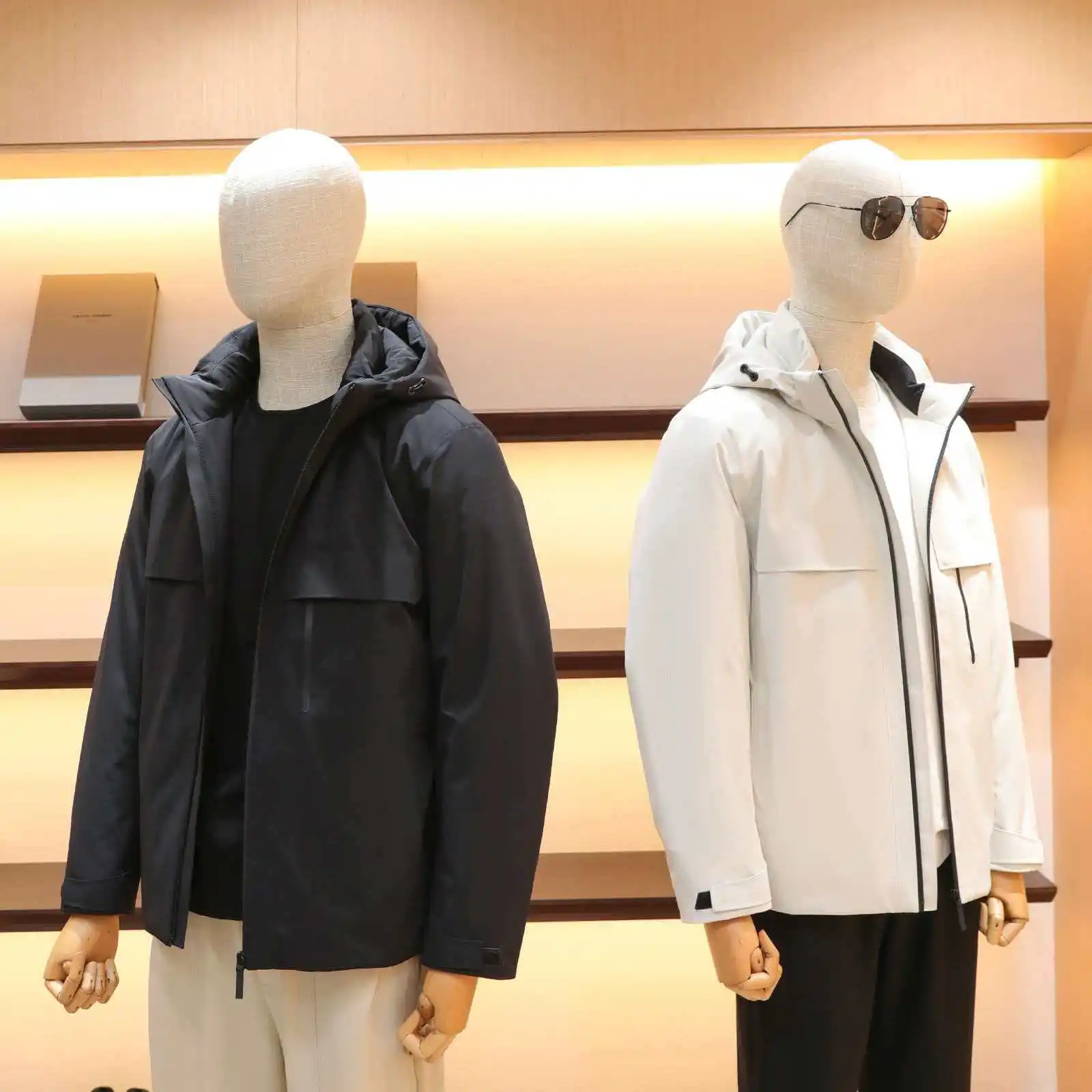 

High-End 90% White Goose down Jaet Men's Winter Ultra-Cold Resistant Hooded Anti-Wind Waterproof Faion Urban Sle