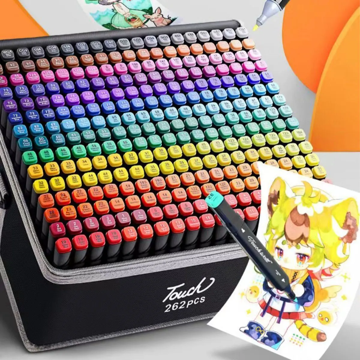 24-262 farben Marker Pinsel Stifte Set Malerei Zeichnung Manga Highlighter Schule Kunst Liefert Für Künstler Koreanische Schreibwaren