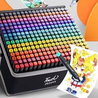 24-262 Colores Markers Brush Pens Set Painting Drawing Manga Highlighter School Art Supplies For Artist Korean Stationery