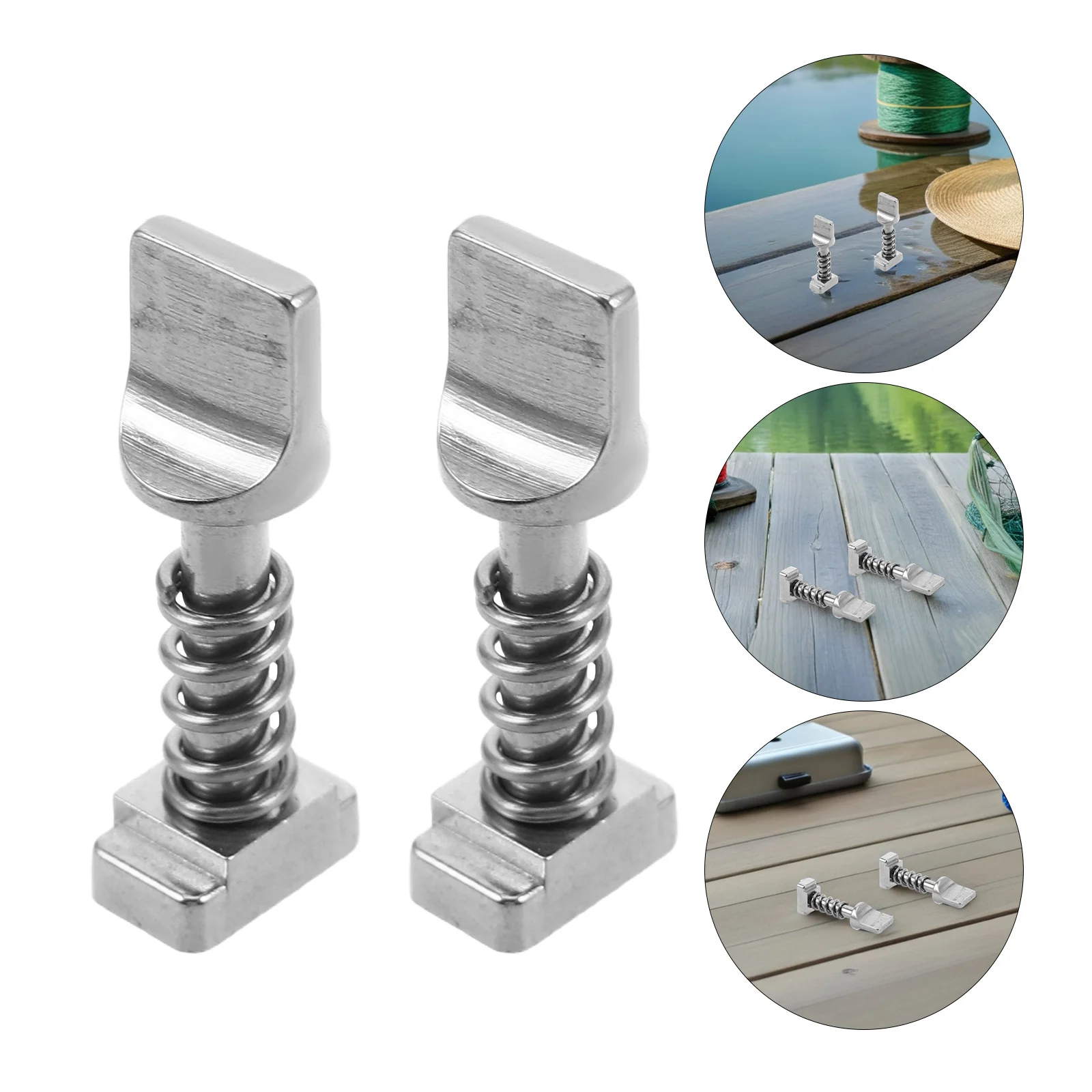 

2Pcs Stainless Surfboard Quick Release Fins Screws No Tool Paddleboard Fins Replacement Longboard Accessories Sup Stainless