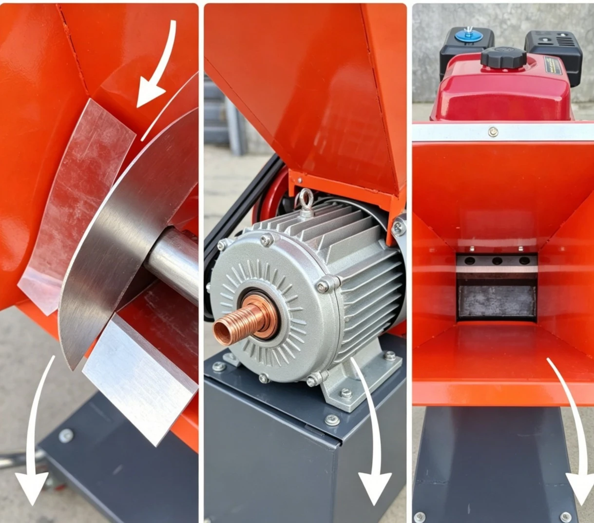 Mobile Wood Branch Shredder, Compact Ga soline & Electric Small Machinery for Household Orchard Orange Branches Processing