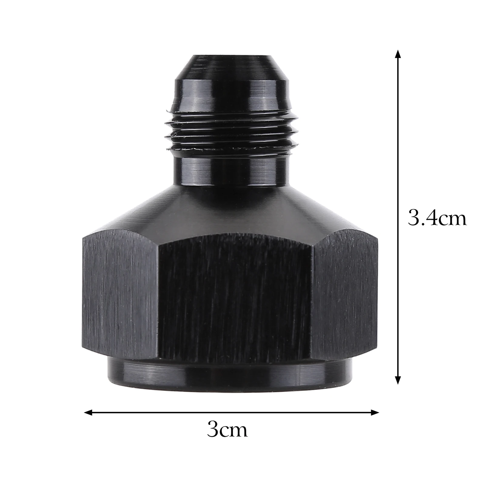 2PCS 10AN Female to 6AN Male Flare Reducer Fitting Adapters Fuel Cell Bulkhead Adapter Precise Threads Tight Sealing