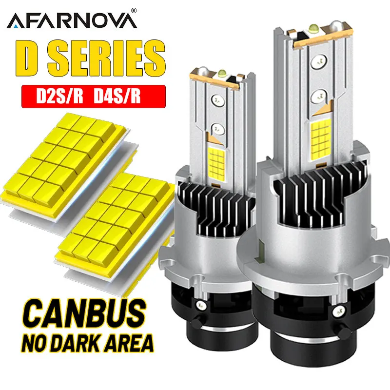 

D2S D4S Led Headlight 1:1 HID D1S D3S D1R D3R Kit Xenon LED Bulb Retrofit Kit D2R D4R Car Lamp Auto Light 9950 CSP CANbus 12V