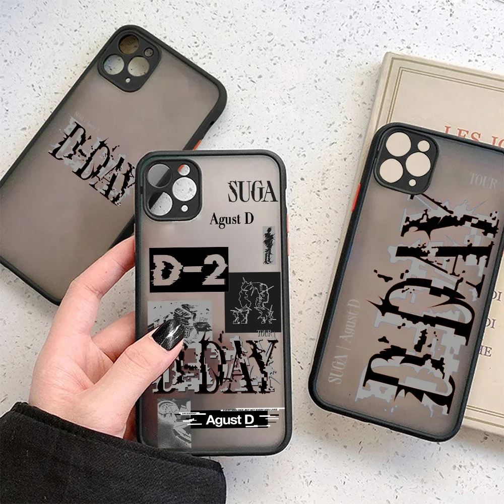 Fashion Sugar Agust D D-DAY Graffiti Creative For iPhone Case 16 15 14 13 12 11 Pro XR XS Max 7 8 Plus Phone Y2K Cool INS Cover