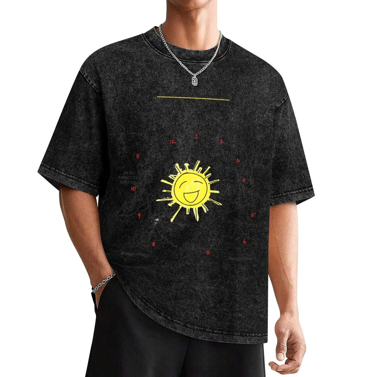 The Real Sun Salutation T-Shirt anime clothes graphic tee shirt mens white t shirts