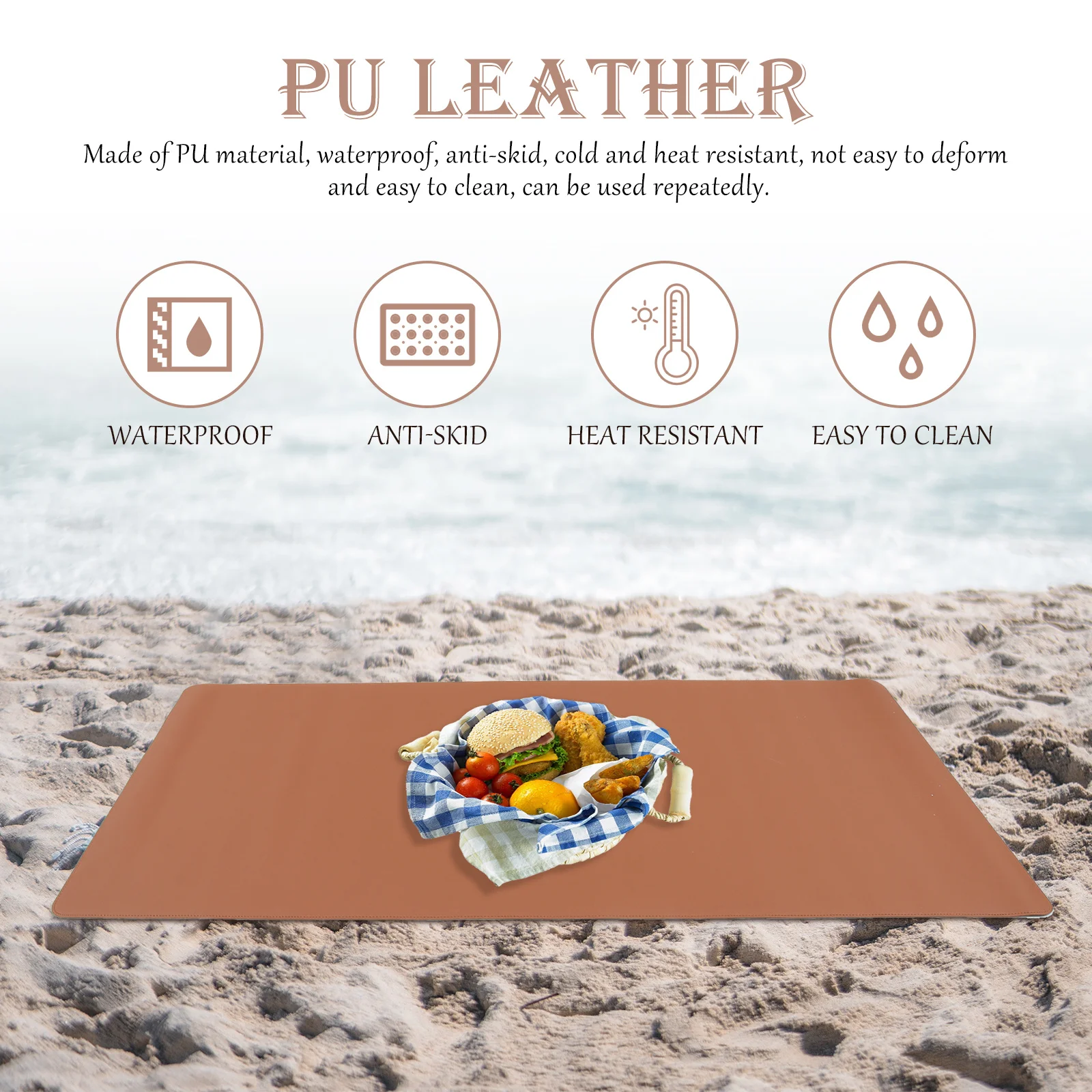 مقاومة للحرارة الجدول حصيرة مكافحة تحرق نزهة وسادة مقاوم للماء عدم الانزلاق في الهواء الطلق الطعام أدوات المائدة وسادة أسلوب بسيط