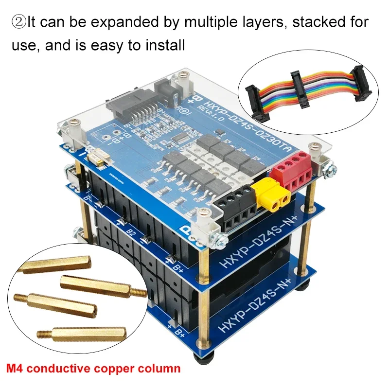 DIY 16V 4S Power Wall Battery Holder 18650 Battery Pack with 4S 30A BMS 4S1P 4S2P Battery box/storage