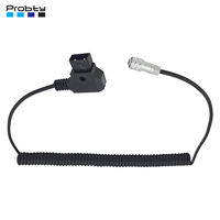 D-Tap(P-Tap) Plug to Weipu SF6 2 Pin Female Plug BMPCC 4k/6k Coiled Cord Power Cable for Blackmagic Pocket Cinema Camera