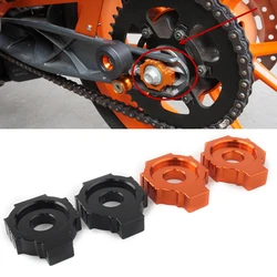 Motorcycle CNC Rear Chain Adjuster Axle Blocks Tensioner For Duke 125 200 390 RC Duke125 Duke200 Duke390 2011-2022 RC390