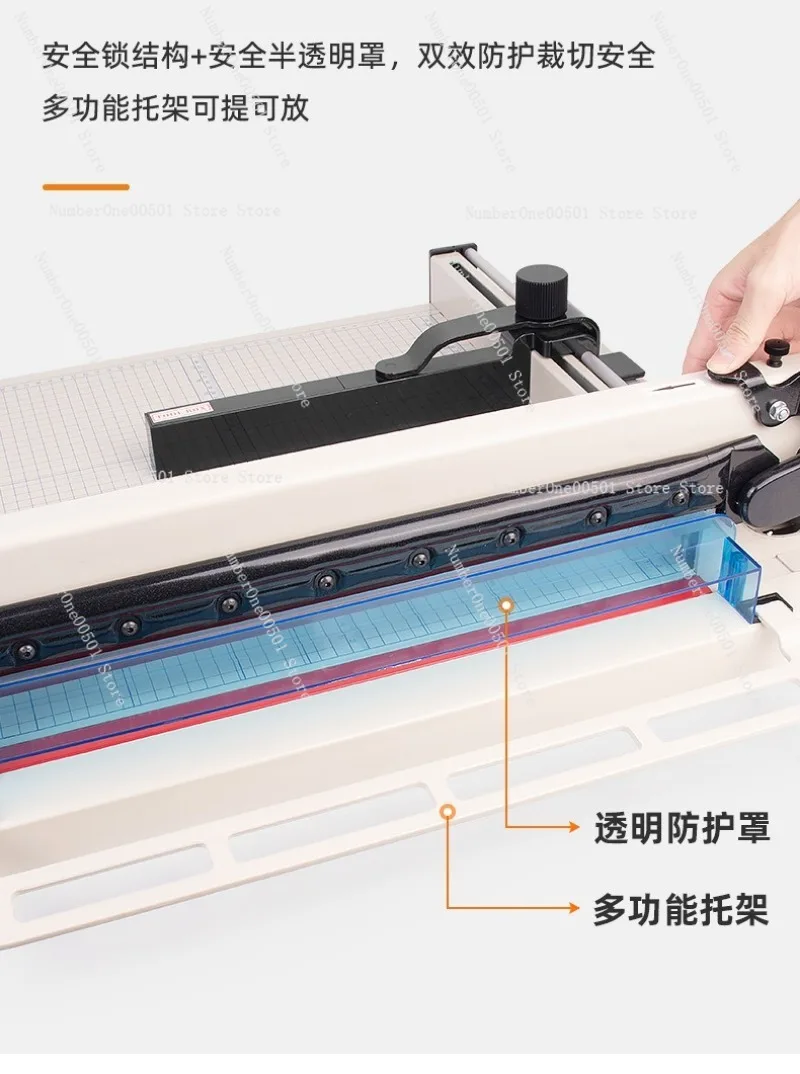 858A4 Heavy Duty Manual Paper Cutter 400 Sheets Sharp Blade