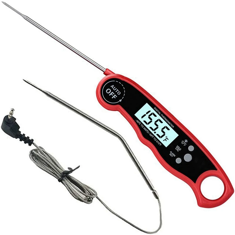 Dual Probe Cooking Thermometer Digital Thermometer With Alarm Function Suitable For Meat, Food, Barbecue, Etc