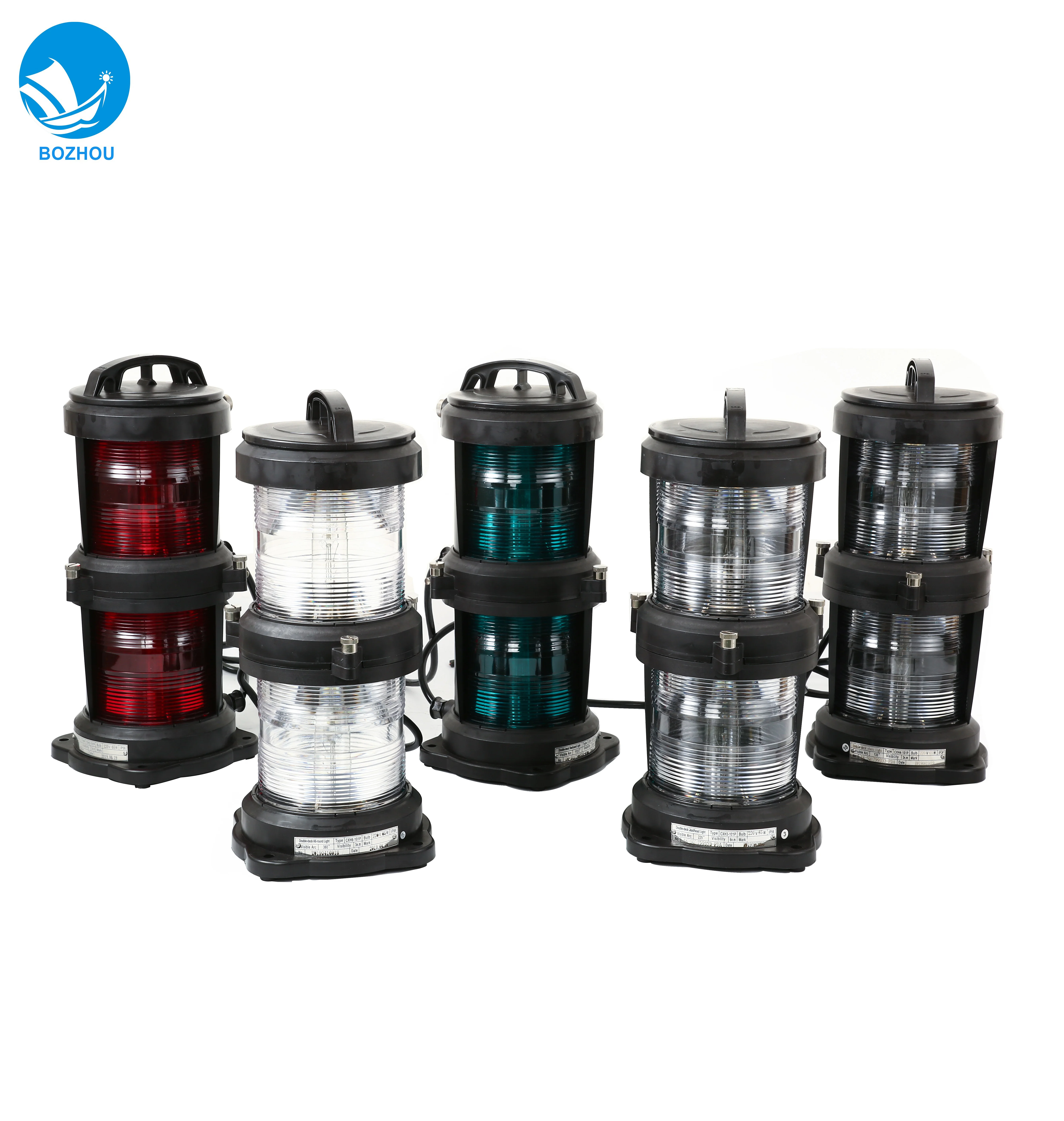 

LED Marine Waterproof Double Tier Plastic Navigation Signal Masthead Light CXH3-101PL