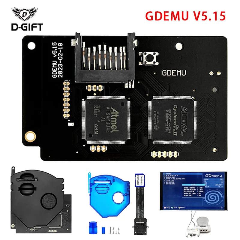 DC GDEMU V5.15 For Sega DreamCast VA1 Black Gold Board SD Card Installation Kit Expansion Adapter DC Console