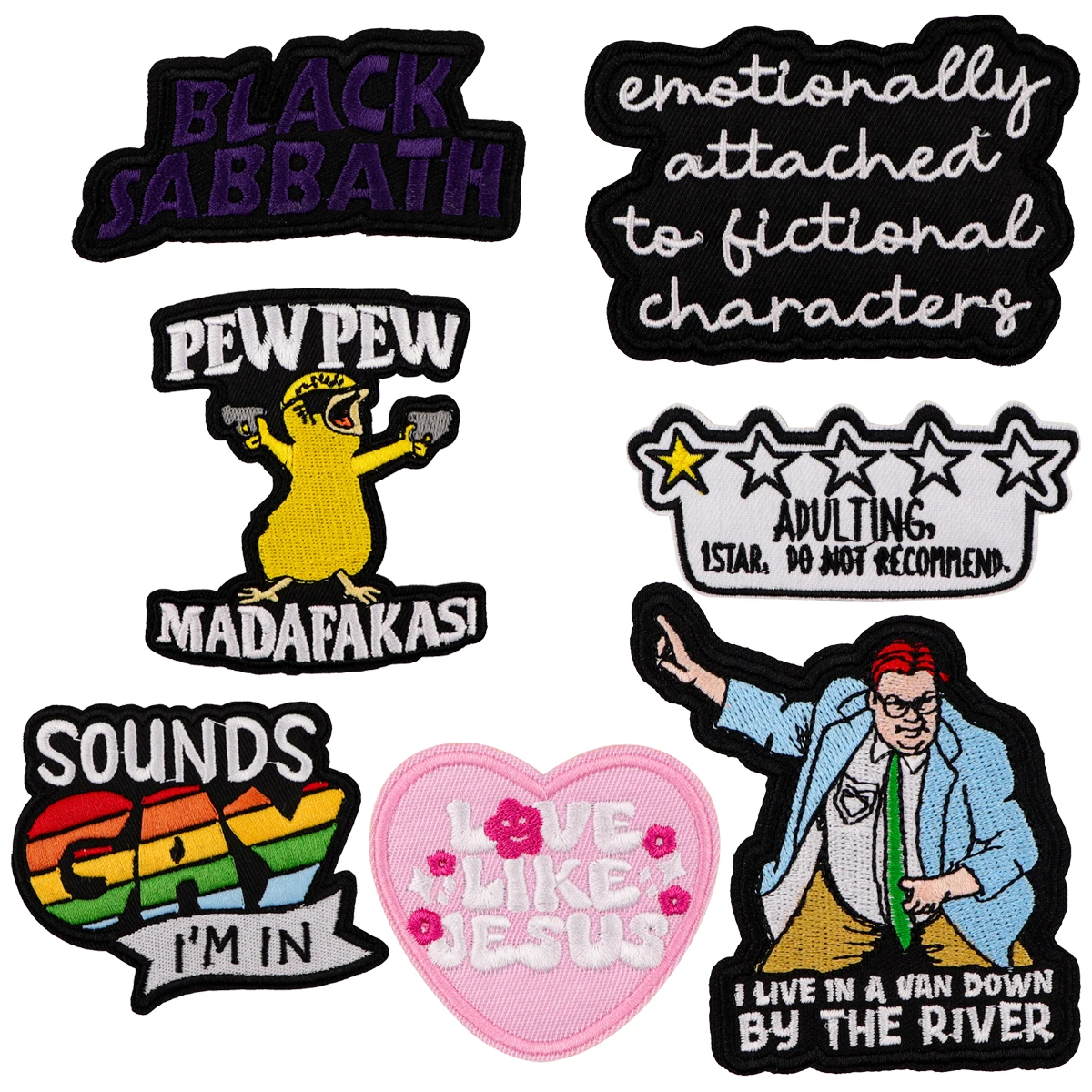 

Love Shaped Quotes Embroidered Fabric Patches For Clothing DIY Iron On Patches For Clothing Stickers Accessories Friends Gifts