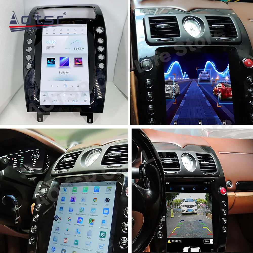 For Maserati Quattroporte 2004~2012 Digital dashboard + Multimedia Android Radio GPS Navigation Stereo Receiver player Head Unit