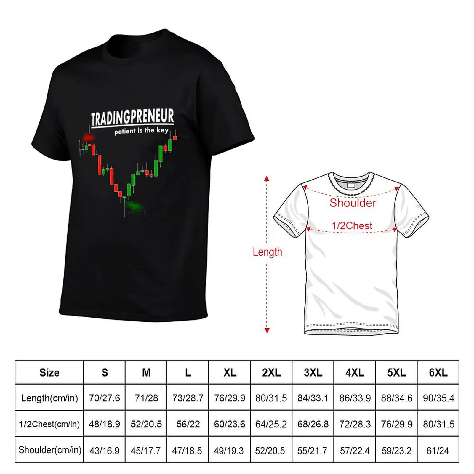Tradingpreneur T-Shirt Daily Casual Short Sleeve Tee Shirt