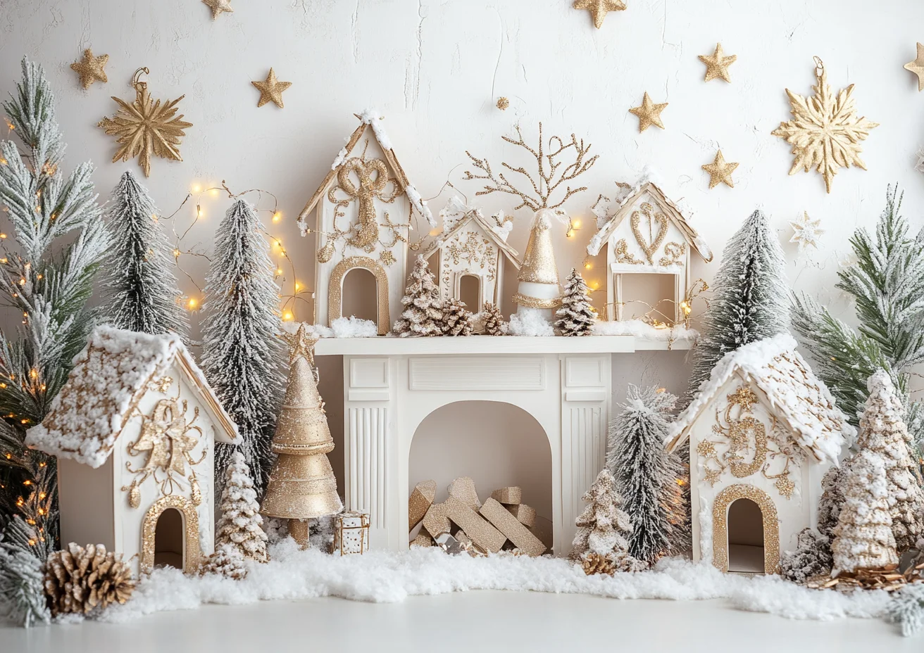 

Photography Background Christmas White Indoor Windows Gifts Xmas Tree Kids Family Portrait Decor Backdrop Photo Studio