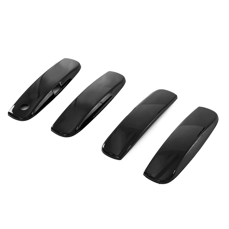 Fit For Dodge Charger Warhorse SRT RT 2011-2021 4pcs Car Door Handle Cover Trim Prevent Scratching Black Carbon Fiber Look