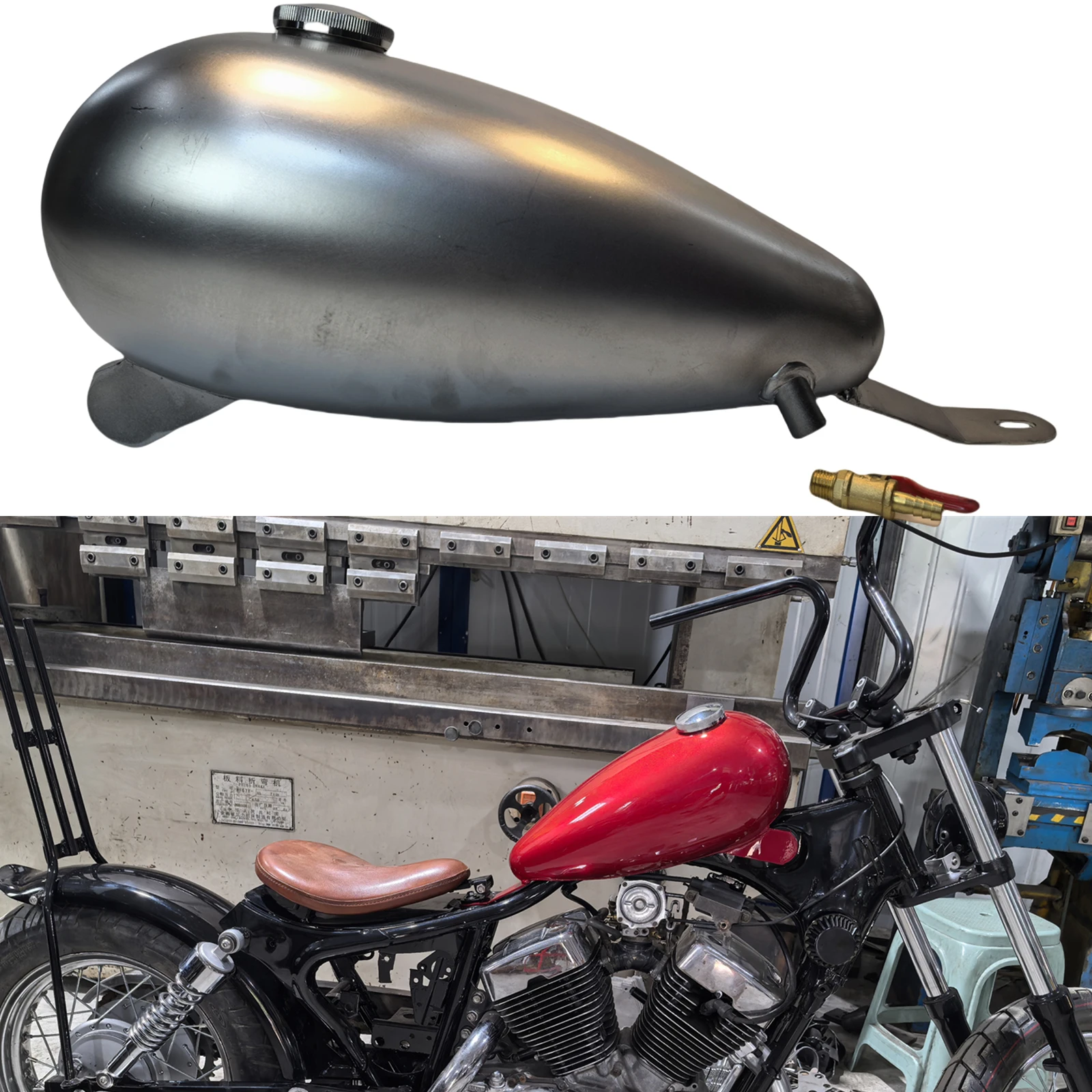 

6L Motorcycle Petrol Gas Fuel Tank For YAMAHA XV250