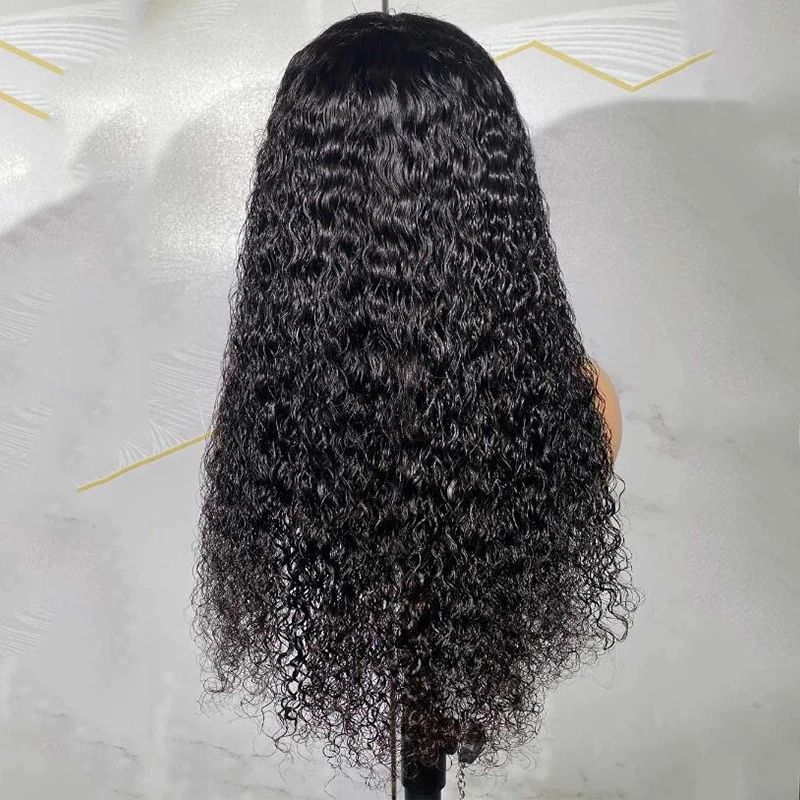 Soft 180Density 26“ Long Kinky Curly Natural Black Lace Front Wig For Women Babyhair Preplucked Heat Resistant Glueless Daily