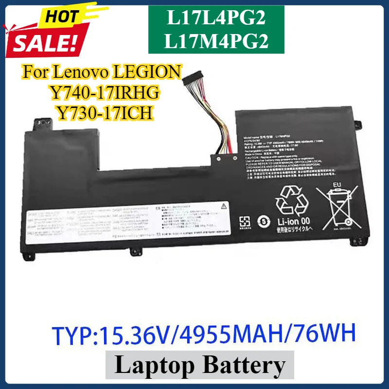 

L17L4PG2 L17M4PG2 Laptop Battery For Lenovo LEGION Y740-17IRHG Y730-17ICH 17ICHG L17C4PG2 L17S4PG2 5B10Q88556 928QA224H