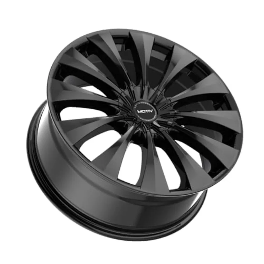 18x7.5 5x4.5/5x120 +42mm Gloss Black Wheel Rim for Motiv 436B 18 Inch Application Alloy Material