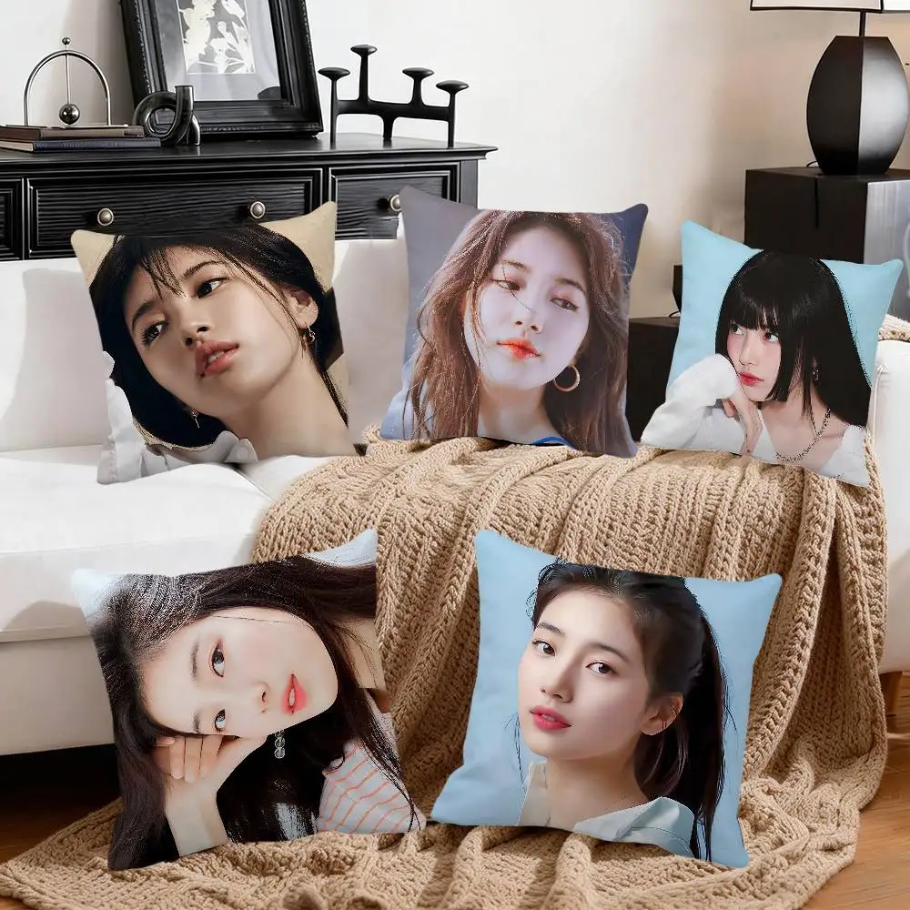 

Корейская наволочка Bae Suzy, квадратная, для спальни, дивана, отдыха, комфортная подушка, для автомобиля, домашнего декора