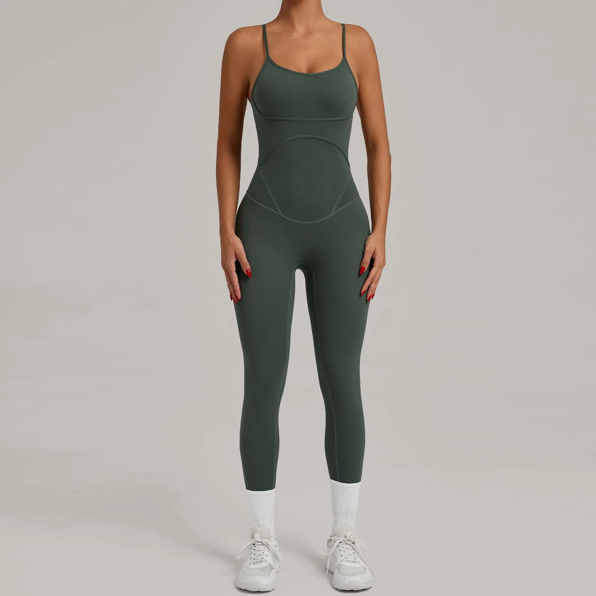 

Sleeveless Cross Backless Gym Jumpsuit Women Sportwear One Pieces Sport Outfit Yoga Set Female Fitness Overalls Workout Clothes