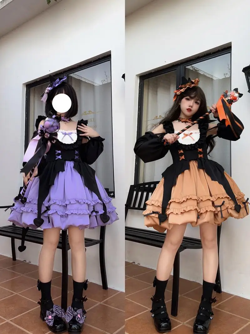 

Original Design Lolita Dress Halloween JSK Suspender Dress Autumn