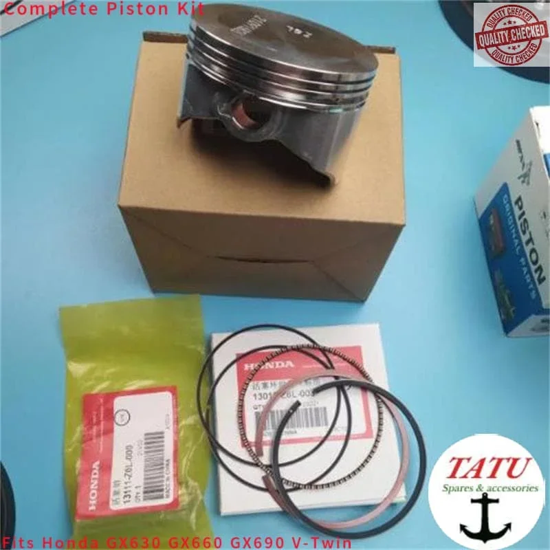 GX630 PISTON KIT 78MM 0613A-Z6L-000 FOR HONDA GX690 24HP VTWIN 10KW SHT/SH/ET/E* 11000 11500 12000 RINGS SET PIN CLIPS ASSEMBLY