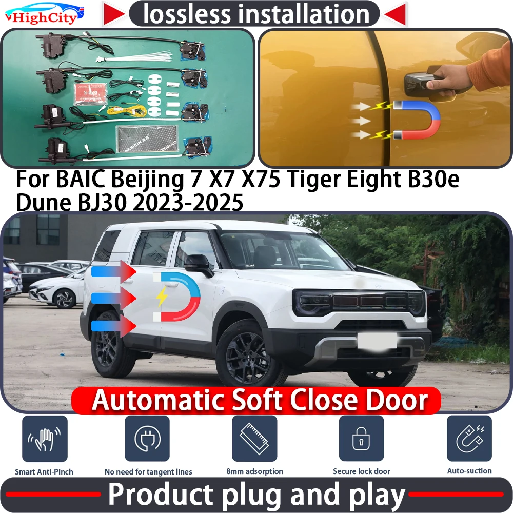 

Closing Door Lock Actuator for BAIC Beijing 7 X7 X75 Tiger Eight B30e Dune BJ30 2023-2025 Close Power Latch System Auto Pull