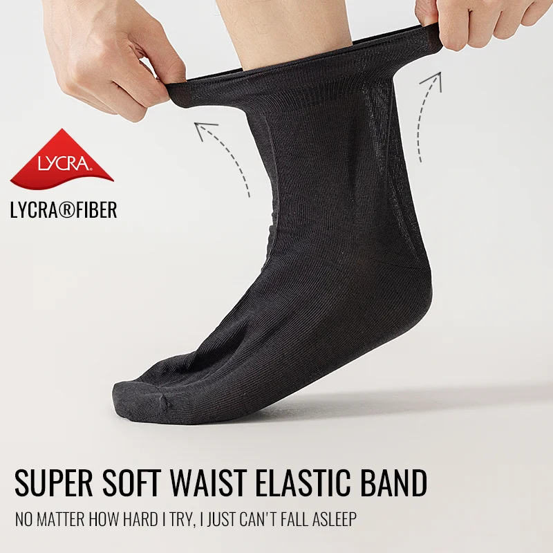 Носки MiiOW, натуральные охлаждающие носки для сна, тонкая ночная одежда, свободные носки больших размеров, мягкие хлопковые носки для беременных, пожилые родители