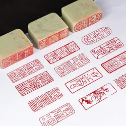 Qingtian Stone Finished Stamp, Chinese Character Han Zi Series Seal for Painting, Drawing, Art Supplies, Xian Zhang, 4x1.5 cm