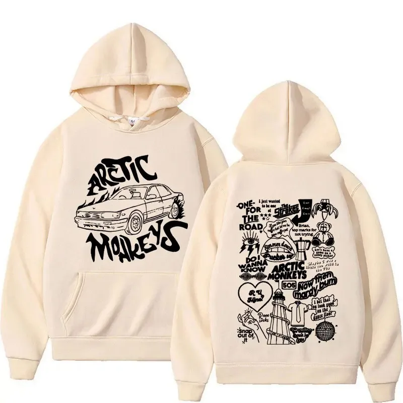 New cross-border European and American Arctic Monkey band peripheral printed hoodie for both men and women in spring and autumn