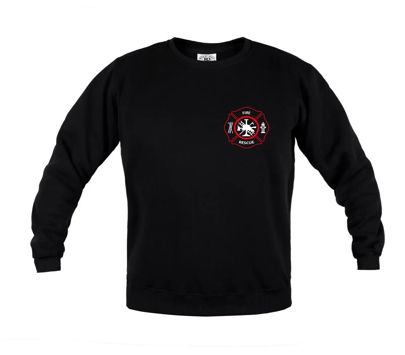 Firefighters Sweatshirt Rescue Team Mens Cotton Firefighter Hoodie Crewneck