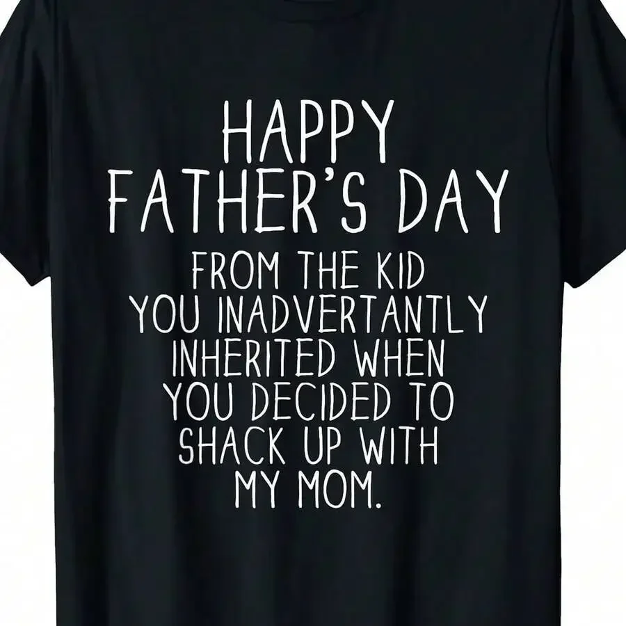 Funny Step Dad Father'S Day Gift T-Shirt For Men Joke Stepson Tee 1pc S-XXXL