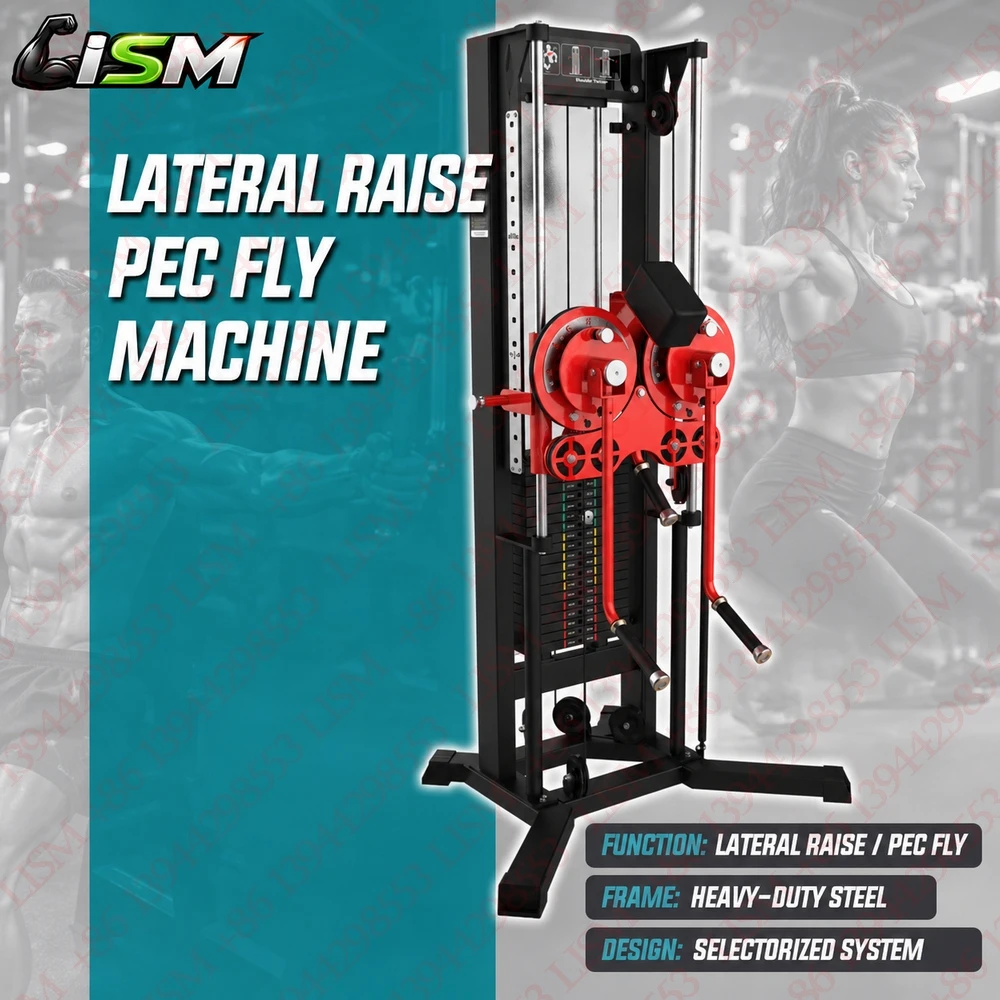 

Multifunctional Shoulder Press Lateral Raise Chest Fly Machine Arm Strength Trainer Home Gym Bodybuilding Fitness Equipment