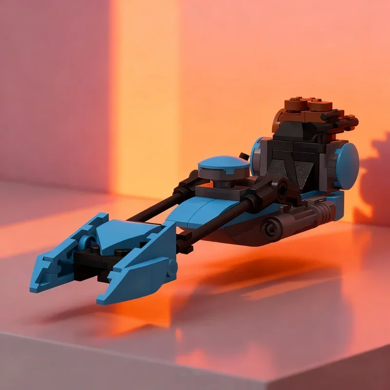 

498 деталей MOC MCRN Tachi, мини-модель, строительные блоки, архитектурный конструктор, DIY, креативная идея, развивающая игрушка, рождественский подарок, кирпичики для детей