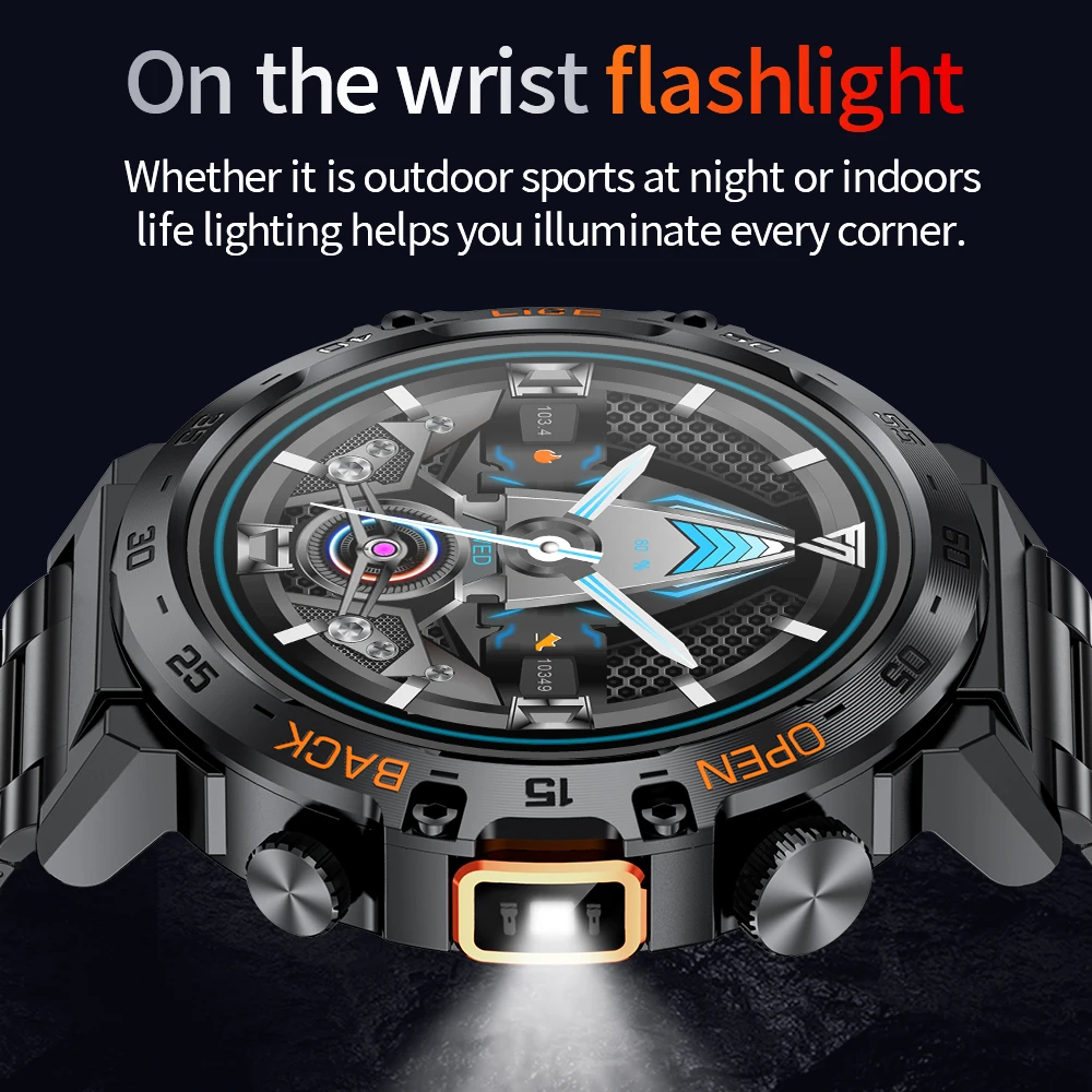 New Tactical Smartwatch for Men 1.53