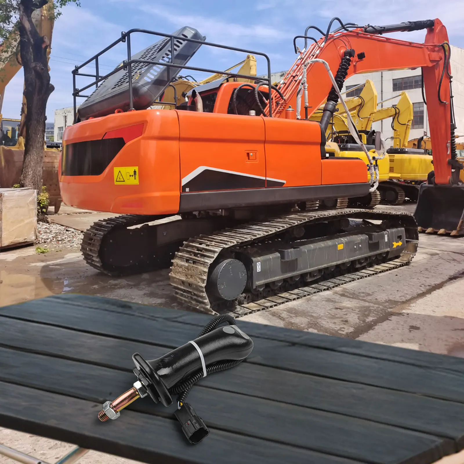 3 زر حفارة عصا التحكم مقبض ل DX225 ل DH2259 ل DH3009DH DXFor 150 215 300 3709C التثبيت سهلة #4