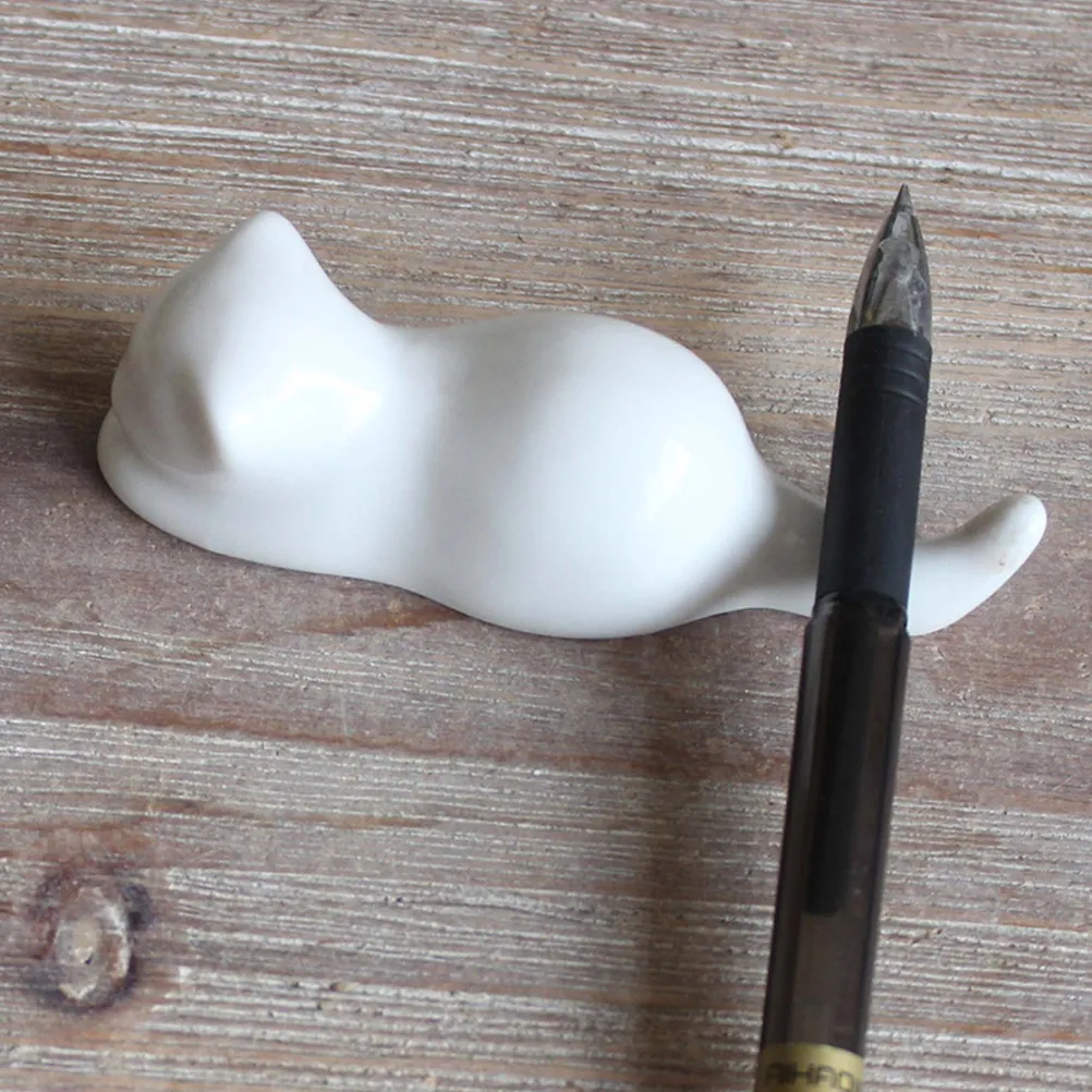 1 шт. керамическая подставка для палочек в японском стиле, ручная полировка, глянцевое покрытие, двойное назначение для палочек, ложек, вилок, для чистой сервировки стола