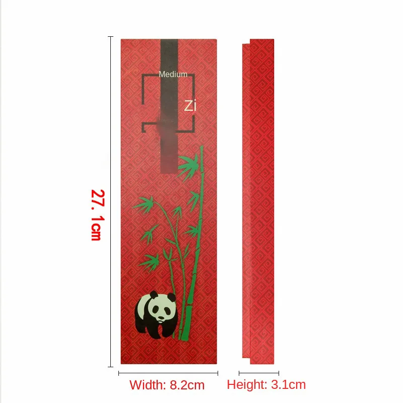 Chinese Chopsticks Handmade Tableware Eco-Friendly 2 Pair Cutlery Non-slip Panda Chopsticks Gift Natural Wooden Dinnerware Set