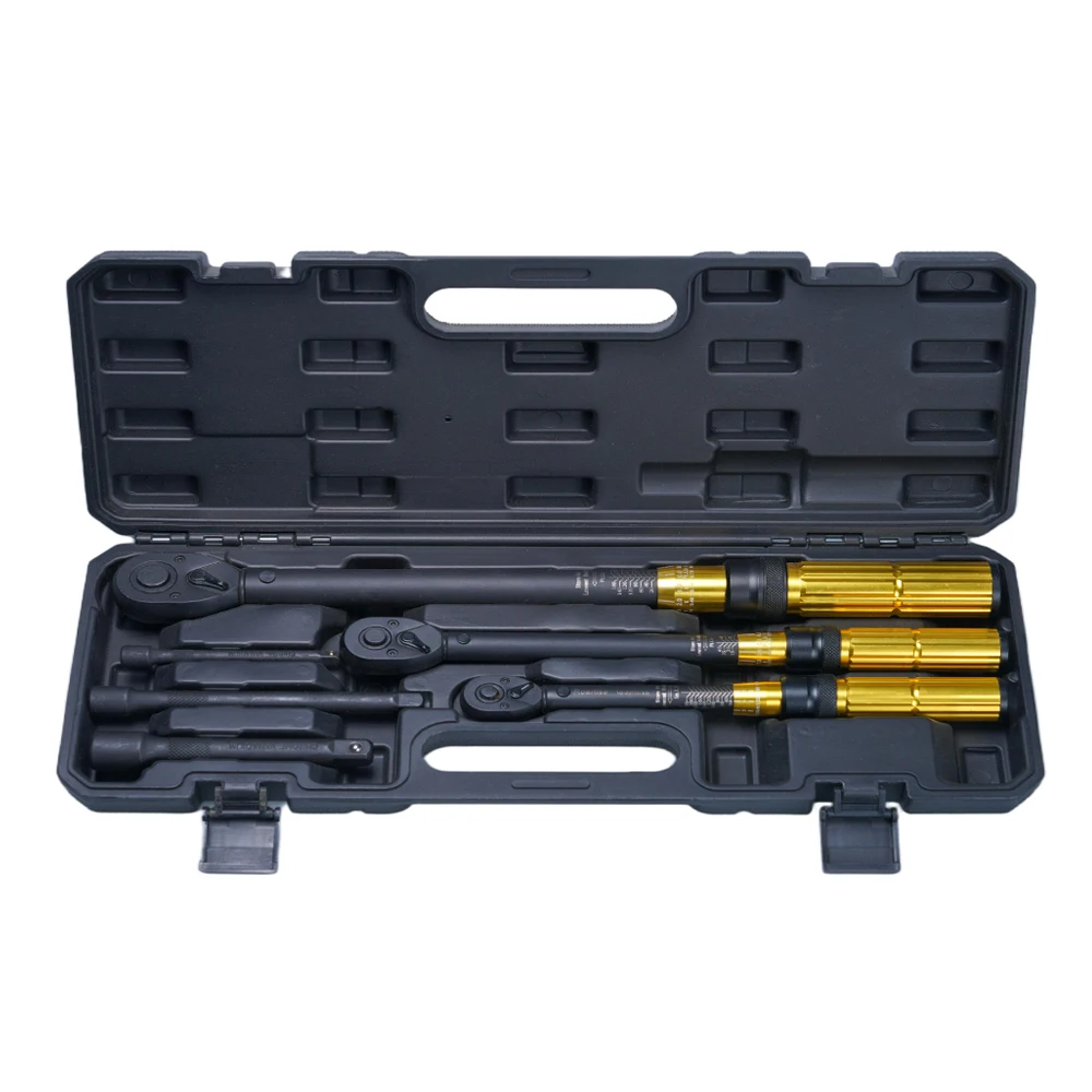 6PCS Dual Direction Adjustable Torque Wrench Set, 10-170 Ft.lb, 1/4 3/8 1/2