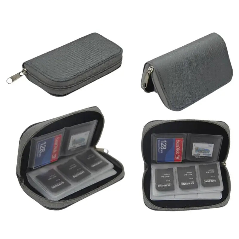 Universal Hard Drive Memory Card Bag, Organizador de armazenamento, Bolsa, Carteira para CF, SD, SDHC, Novo, Universal