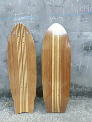 Cubierta de bambú para tabla de surf y skate, cubierta de bambú con maples de canandian, nuevo diseño, 32 pulgadas, 33 pulgadas, bombeo suave 77 a presión