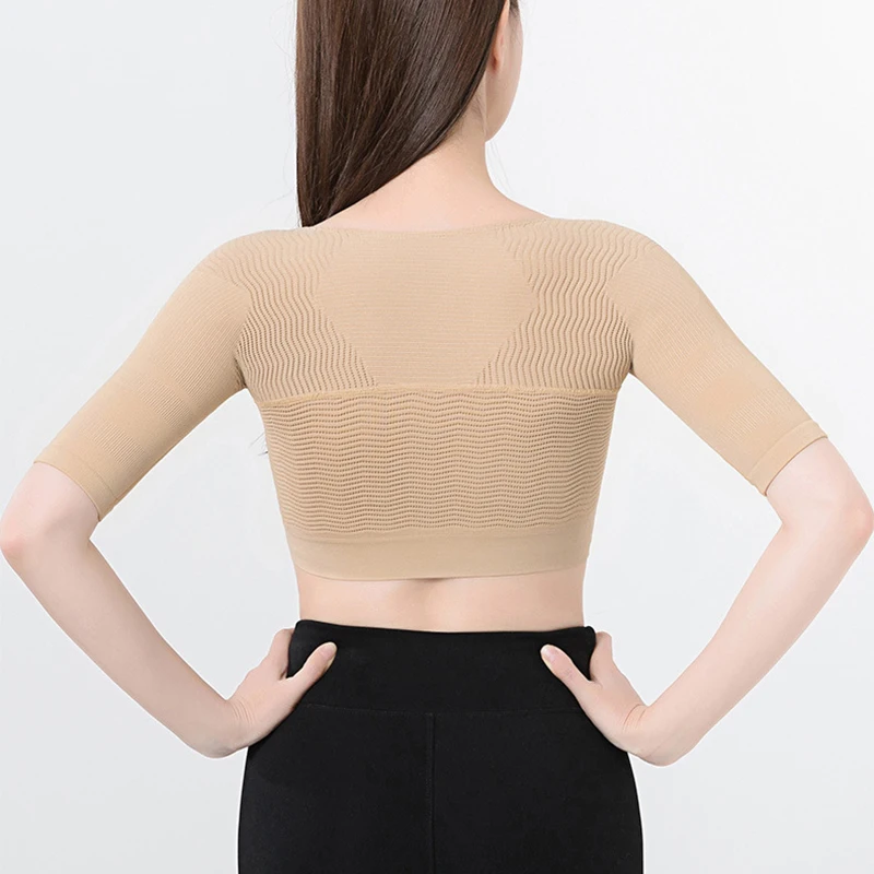 Posture Corrective Shaperwear Women Bust Push Up Body Shaper Seamless Arm Slimming Underwear Tops